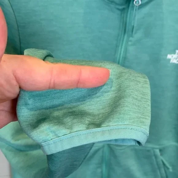 The North Face Teal Zip-Up Jacket womans size small - Picture 8 of 11